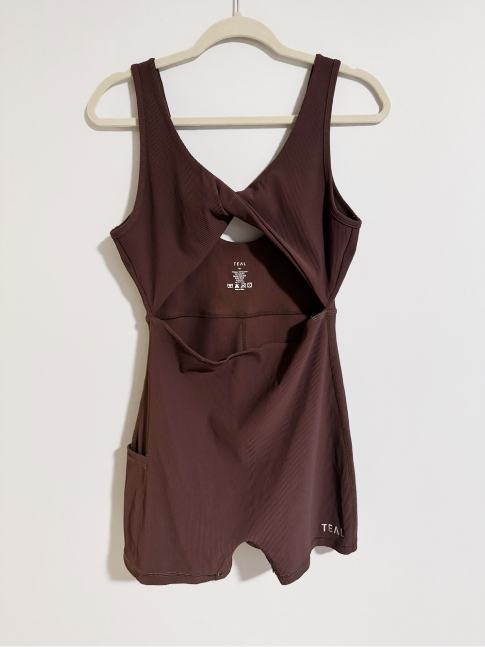 Active by Teal - Jani Brown Ribbed Jumpsuit
